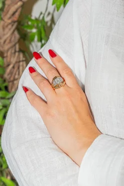 Bague Or rose Diamant
