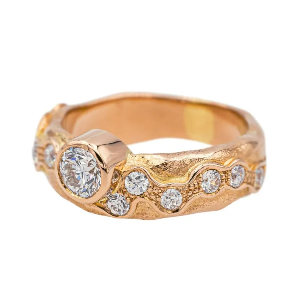 Bague Or rose Diamant