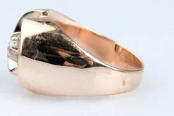 Bague or rose diamant