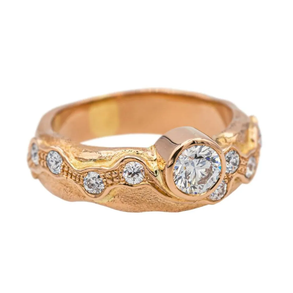 Bague Or rose Diamant