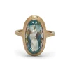 Bague or rose et Aigue-Marine 5 ct