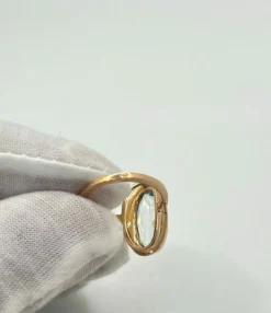 Bague or rose et Aigue-Marine 5 ct