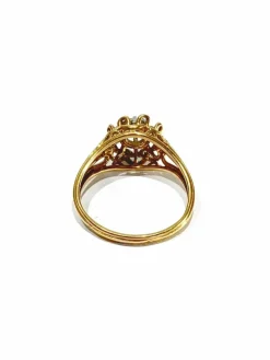 Bague or rose et diamant