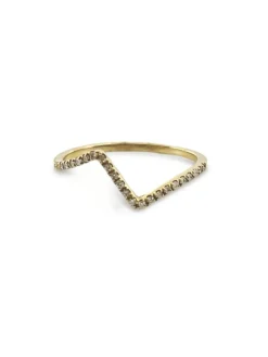 Bague or rose et diamants
