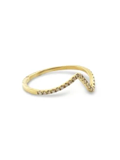 Bague or rose et diamants