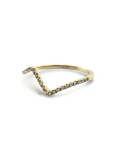 Bague or rose et diamants