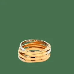Bague or rose et diamants