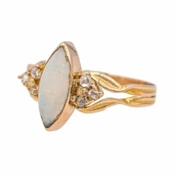 Bague Or rose Opale, Diamant