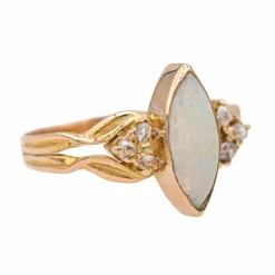 Bague Or rose Opale, Diamant