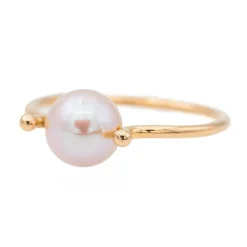 Bague Or rose Perle