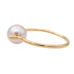 Bague Or rose Perle