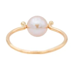 Bague Or rose Perle