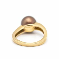 Bague Or rose Perle Diamant