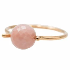 Bague Or rose Rhodochrosite