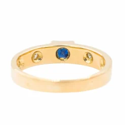 Bague Or rose Saphir