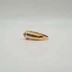 Bague or rose saphir et diamants