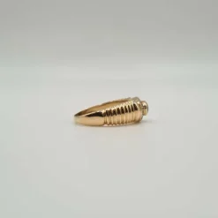 Bague or rose saphir et diamants
