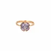 Bague or rose saphir Teal