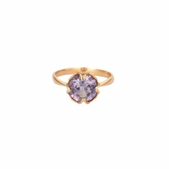 Bague or rose saphir Teal