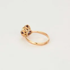 Bague or rose saphir Teal
