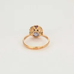 Bague or rose saphir Teal