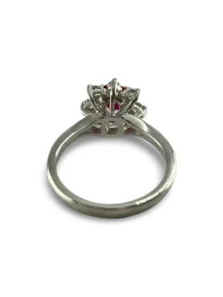 Bague or rubis et diamants