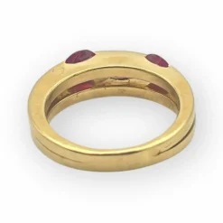 Bague or rubis et diamants