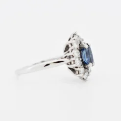 Bague Or Saphir Diamants