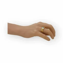 Bague or, saphir et diamants