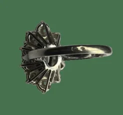 Bague or, saphir et diamants