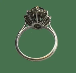 Bague or, saphir et diamants
