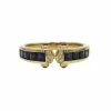 Bague or, Saphirs, Diamants & Rubis