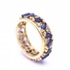 Bague or saphirs diamants