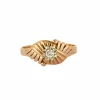 Bague OR ZIRCONIUM