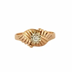 Bague OR ZIRCONIUM