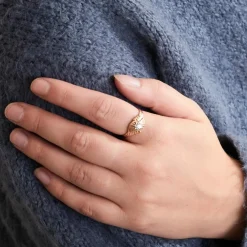 Bague OR ZIRCONIUM