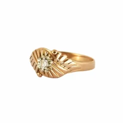 Bague OR ZIRCONIUM