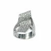 Bague Originale en Or Blanc & Diamants