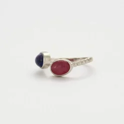 Bague ouverte Corindons