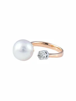 Bague ouverte Or Perle
