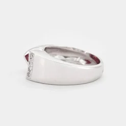 Bague ouverte Tourmaline rose Diamants