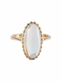BAGUE "OVALE" QUARTZ & OR