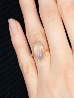 BAGUE "OVALE" QUARTZ & OR