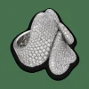 Bague Palmiero Coeurs sertie de 7,50 Cts de diamants brillants en or gris 18k. Taille 53.