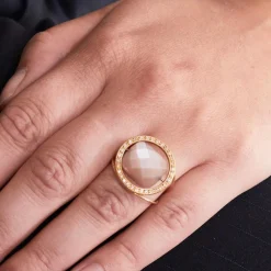 Bague Paola Zovar Pierre de Lune diamants