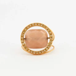 Bague Paola Zovar Pierre de Lune diamants