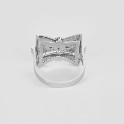 Bague papillon diamants