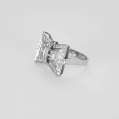 Bague papillon diamants