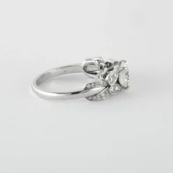 Bague Papillon Or Gris Diamants