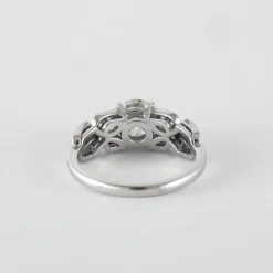 Bague Papillon Or Gris Diamants